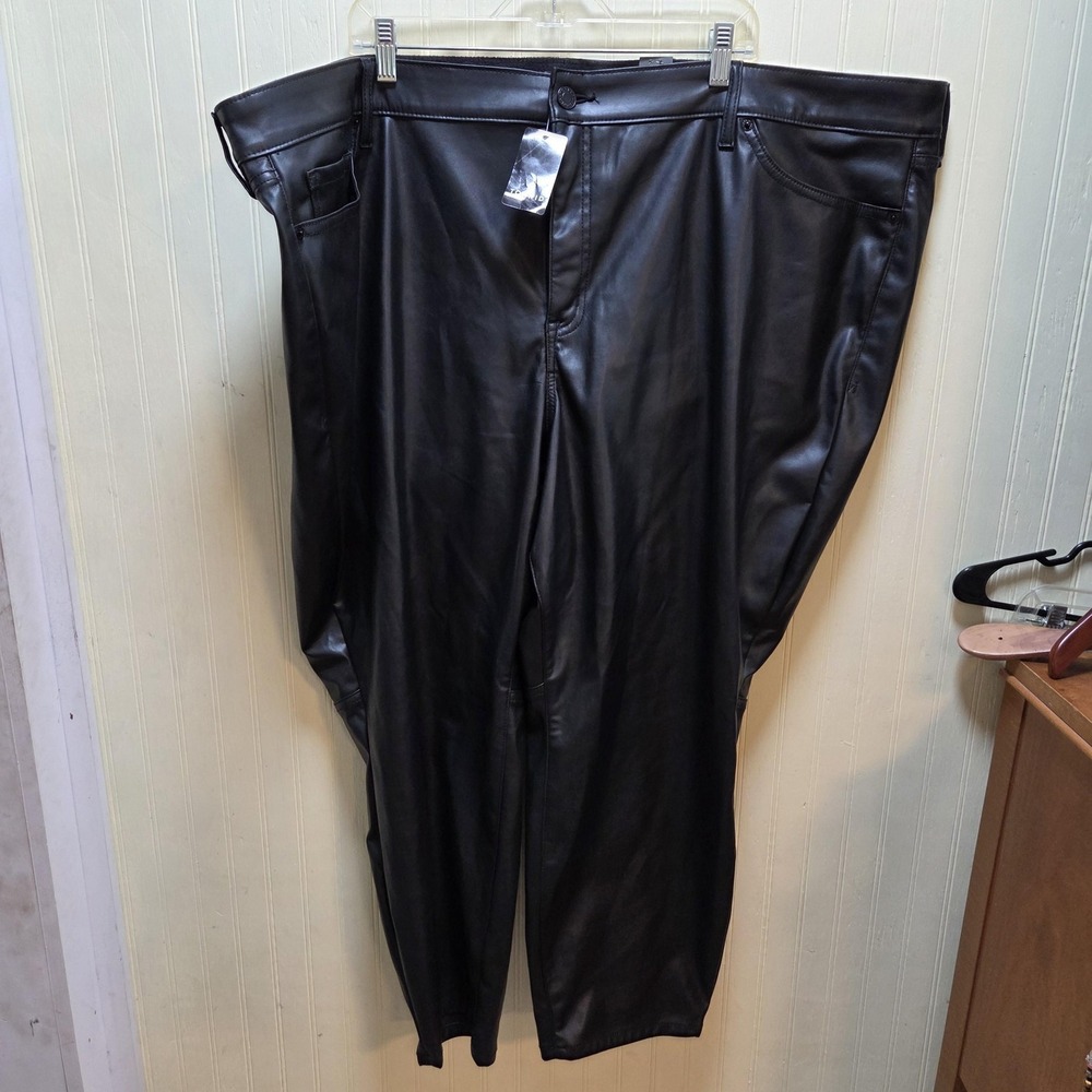 Torrid Pants Womens 30 Black Faux Leather Perfect Skinny Jegging High Rise